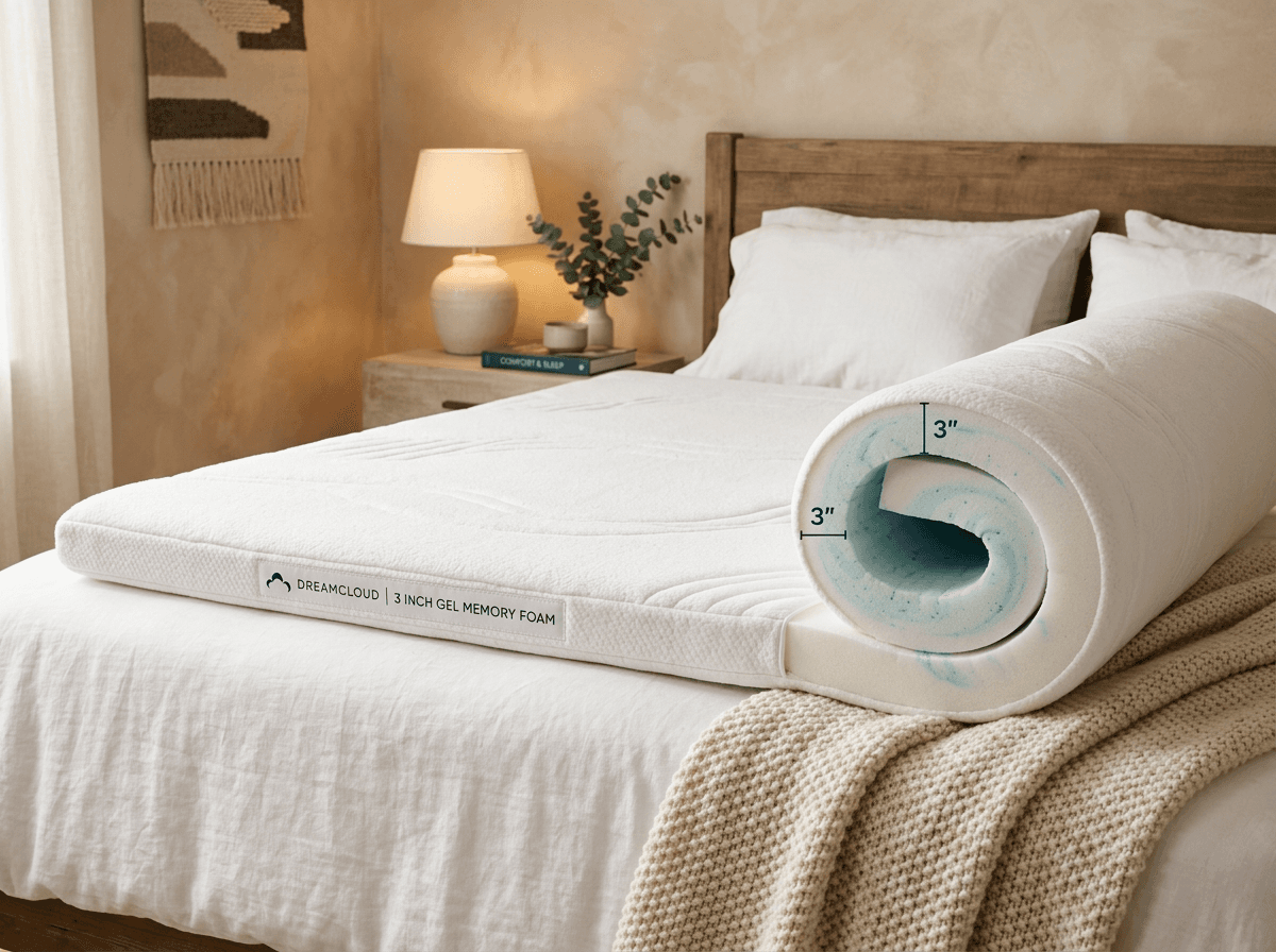 Mattress Topper (Gel Memory Foam, 3-inch)