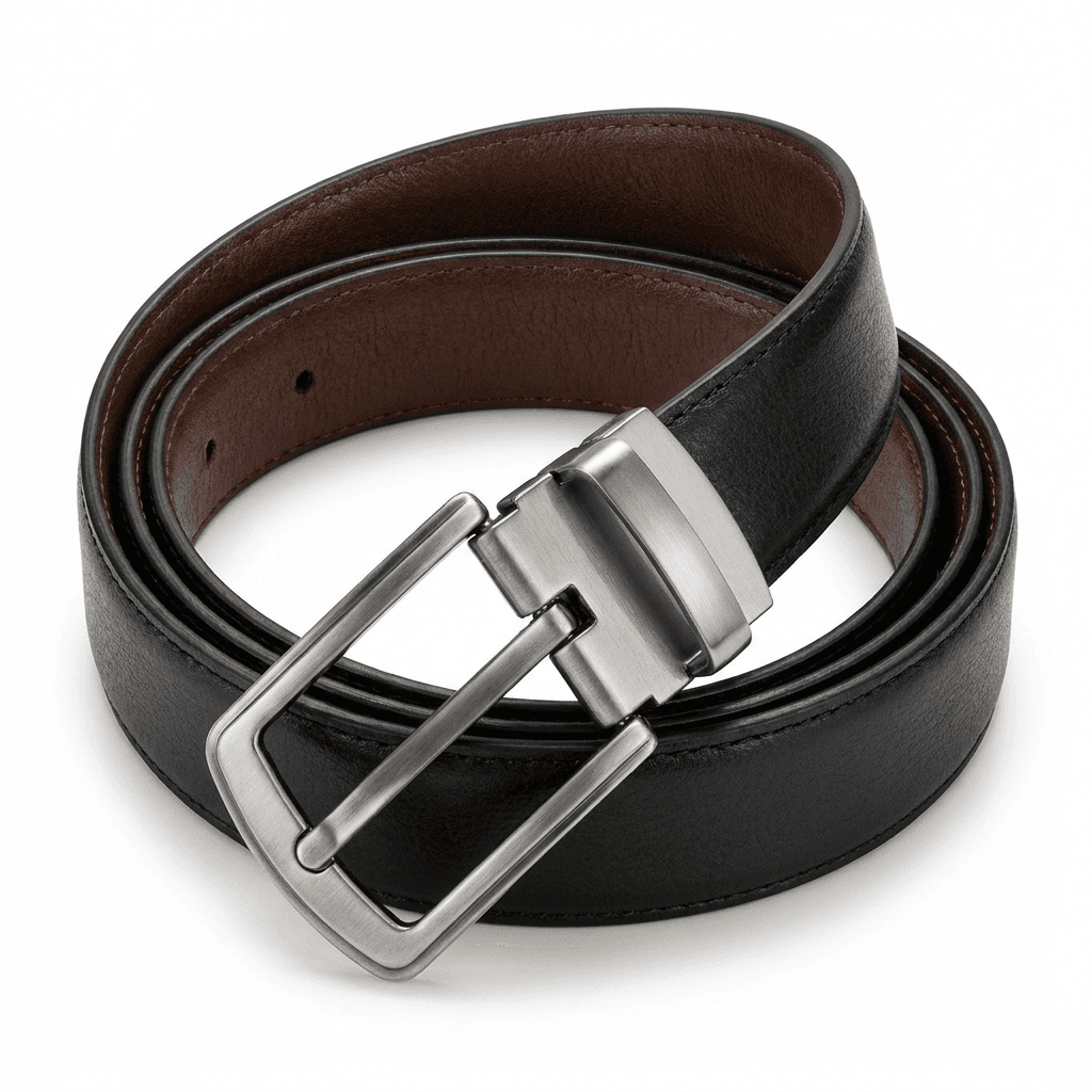 Full-Grain Leather Belt (Reversible)