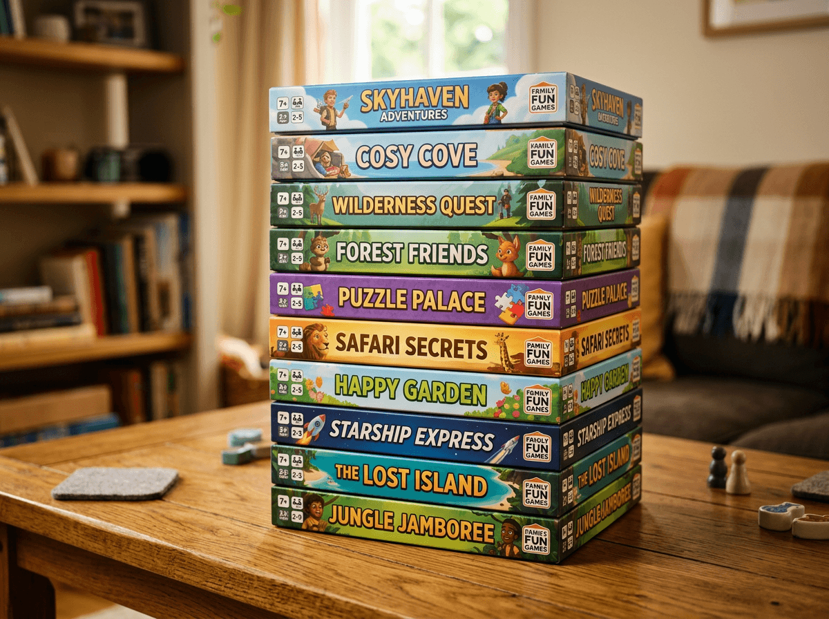Family Board Game Collection (10-Pack)