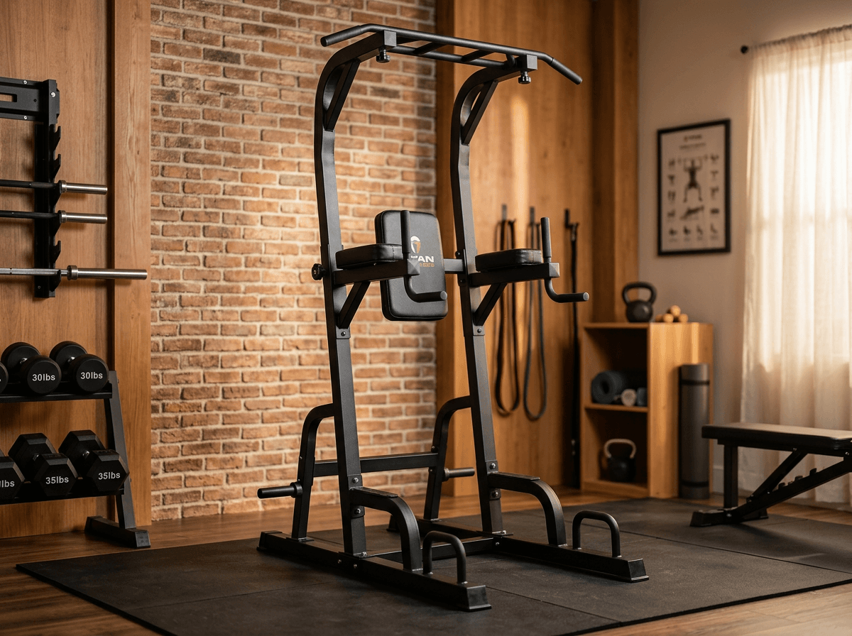 Power Tower Pull-Up and Dip Station