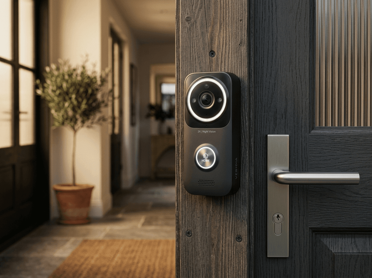 Smart Doorbell Camera (2K, Night Vision)