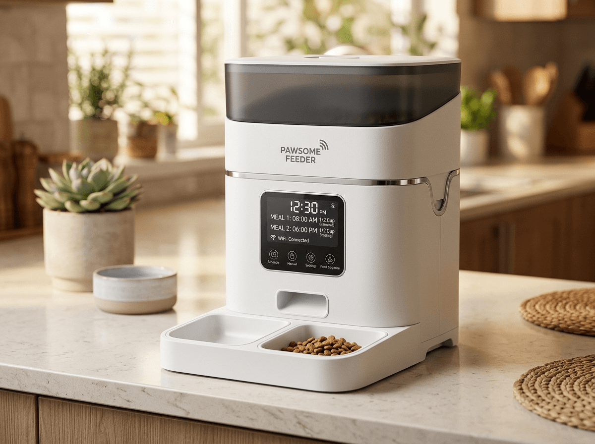 Automatic Pet Feeder (WiFi, 2 Meals)