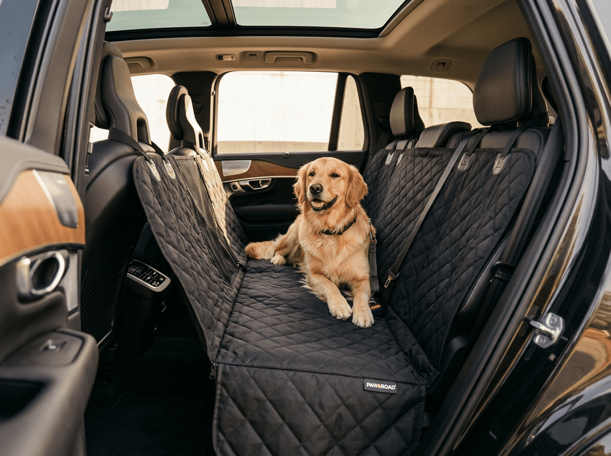 Dog Car Seat Cover (Back Seat, Waterproof)