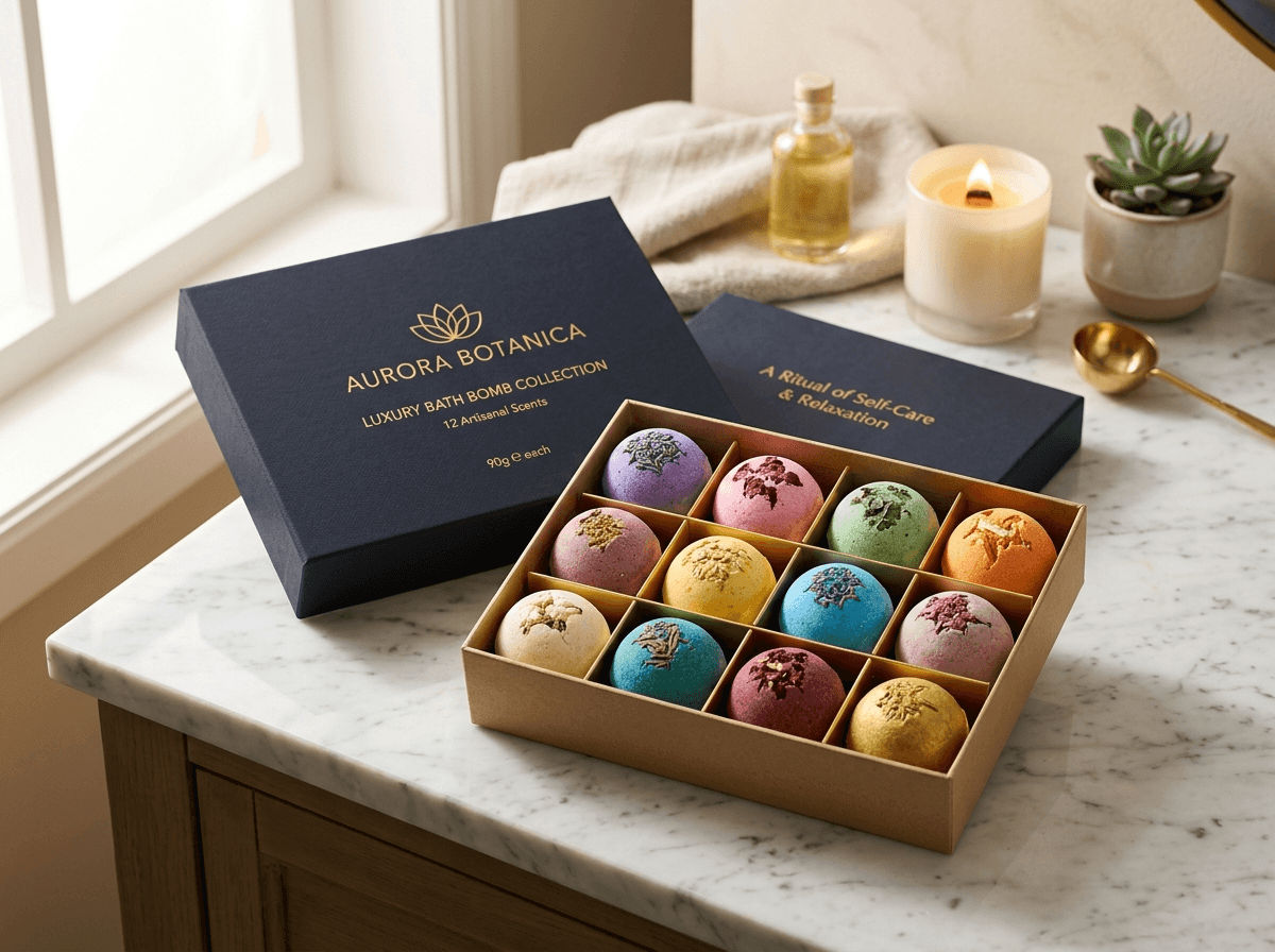 Luxury Bath Bomb Gift Set (12 Scents)